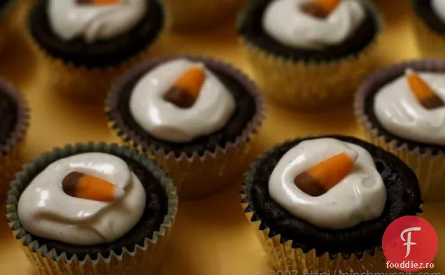Cupcakes Cu Dovleac Dublu Cu Ciocolată