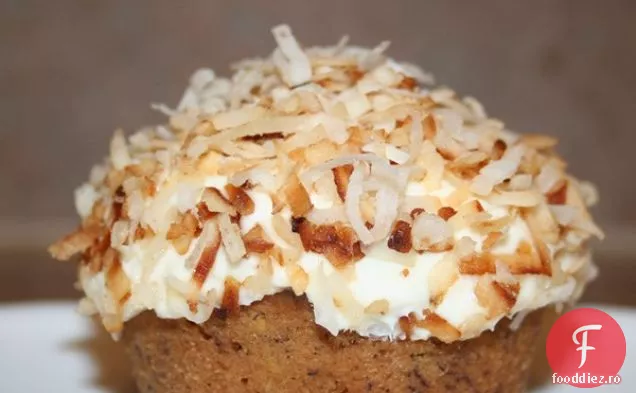 Cupcakes Cu Nucă De Cocos Cu Banane