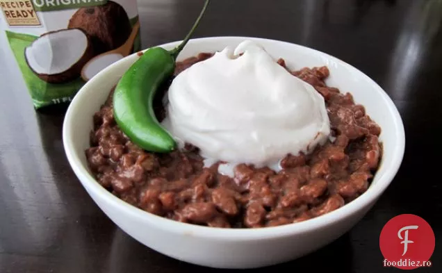 Champorado infuzat cu ghimbir și Chili Thailandez (Risotto de ciocolată Vegan și fără Gluten)