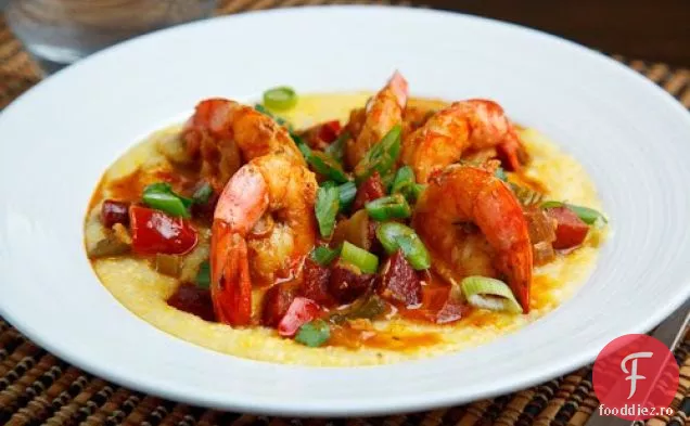 Crupe de creveți și Andouille