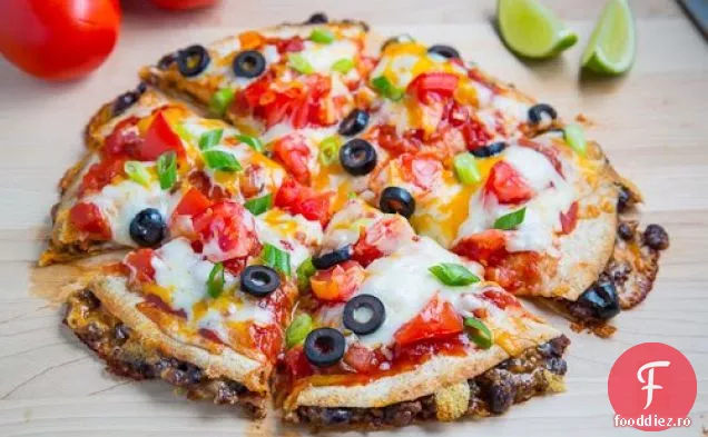 Taco Quesadilla Pizza