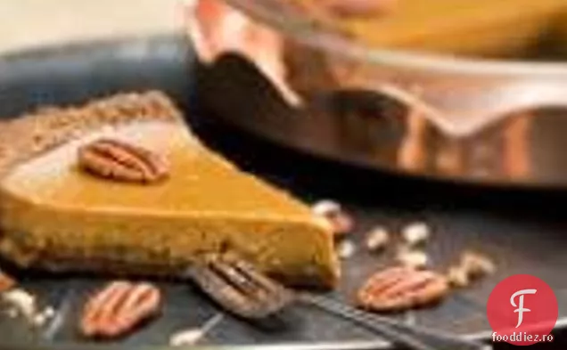 Plăcintă Cu Dovleac Într-O Crustă De Pesmet De Pecan De Ghimbir
