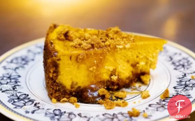 PW ' s Caramel dovleac Pecan Gingersnap Cheesecake