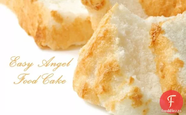 Tort ușor de mâncare înger cu toppinguri fără lactate