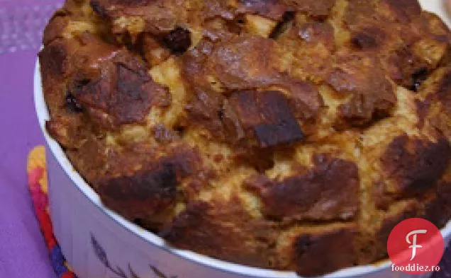 Budincă de pâine cu dovleac-ciocolată
