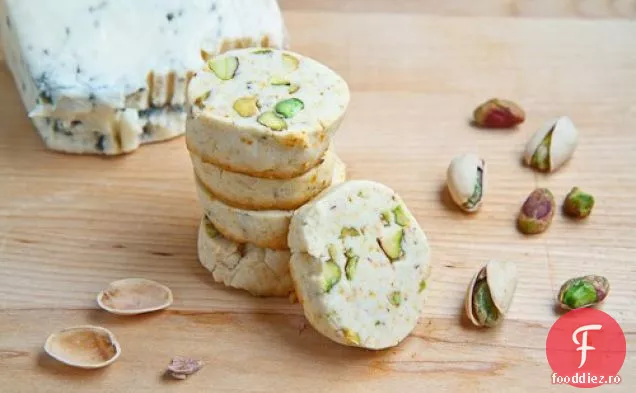 Gorgonzola și fistic Shortbread