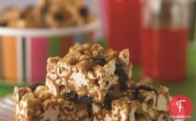 Batoane De Popcorn Cu Unt De Arahide Dulce