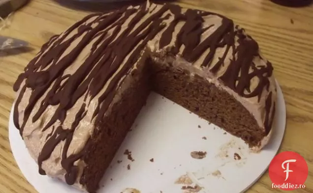 Vegan Mocha Migdale Fudge Topit Tort De Înghețată