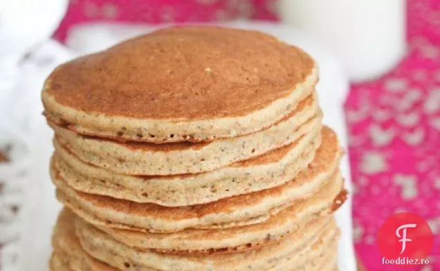 Clătite cu miere, grâu și semințe de in {sănătos}