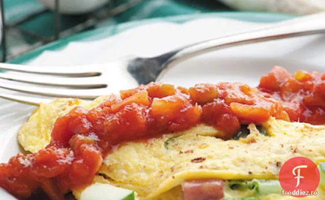 Omletă Cu Șuncă Și Brânză Feta