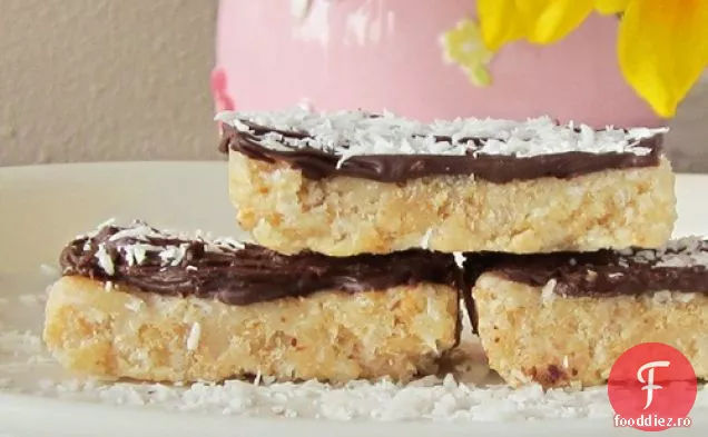Batoane Crocante Cu Nucă De Cocos Cu Ciocolată (Fără Marshmallow)