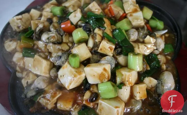 Tofu aburit cu sos de ciuperci