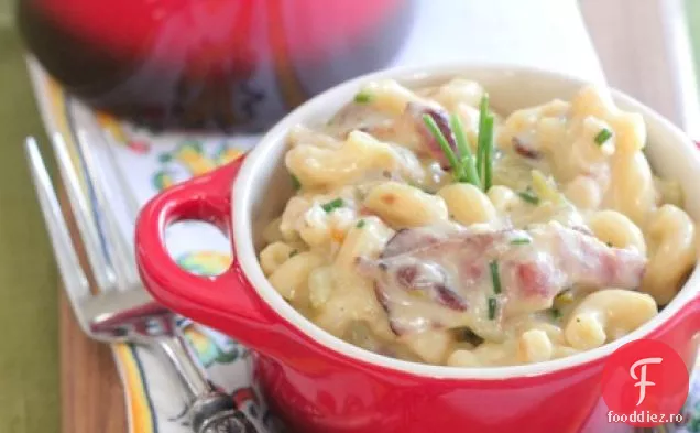 Chili verde, pui și slănină Mac și brânză