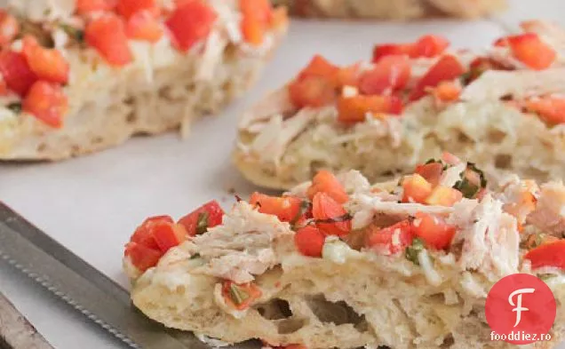 Pui Gorgonzola Bruschetta Pâine Prăjită Cu Usturoi