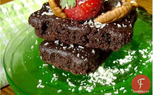 Brownies de tort de ciocolată fără Gluten cu sirop de ciocolată de casă