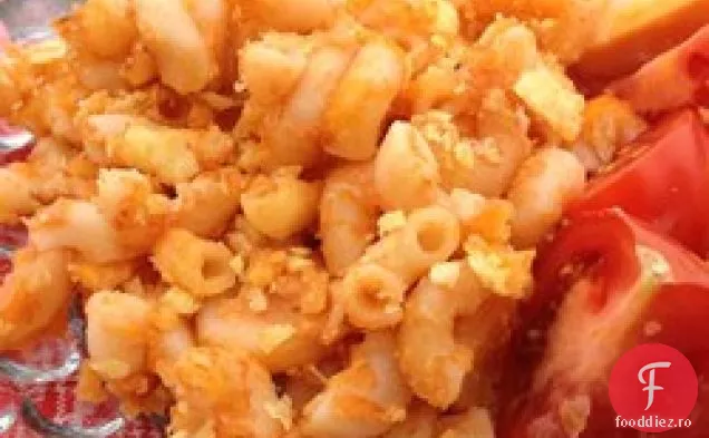 Macaroane coapte și brânză cu roșii