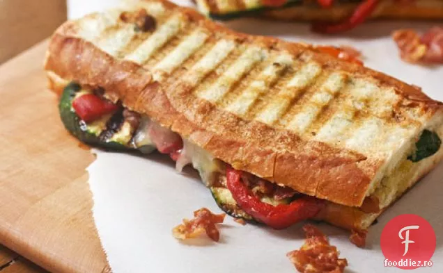 Dovlecei la grătar, Prosciutto crocant și Panini cu ardei roșu