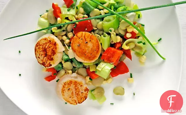 Scoici arse cu Succotash