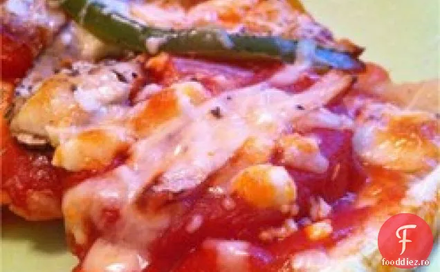 Pizza cu dovlecei la grătar cu brânză de capră