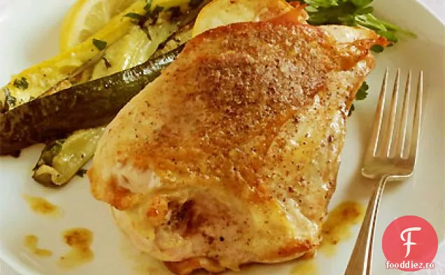 Piept de pui prăjit cu Prosciutto, lămâie și nucșoară