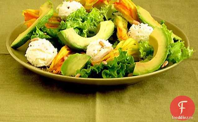 Salată de flori de dovleac și Ricotta