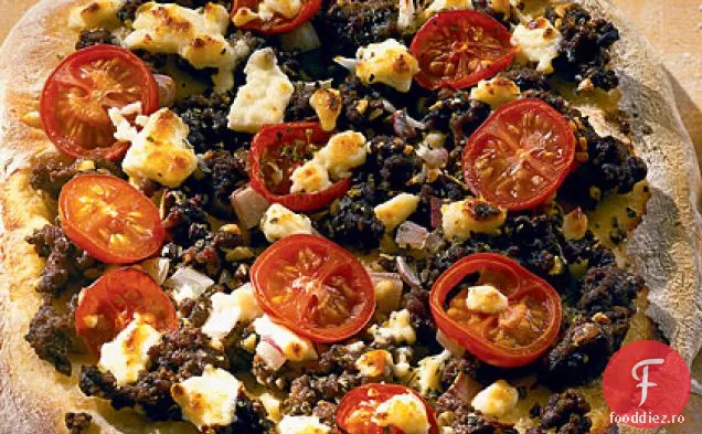 Pizza grecească cu Feta