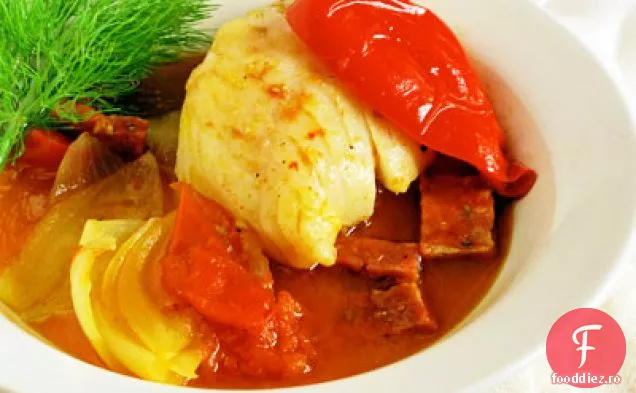 Tocanita de Cod cu Pimenton & Chorizo
