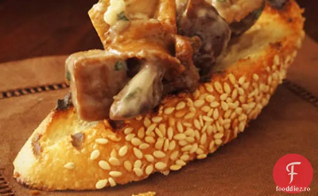 Bruschetta Cu Ciuperci