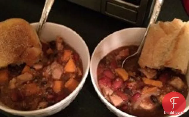 Pui De Cartofi Dulci Cu Quinoa Cu Aragaz Lent