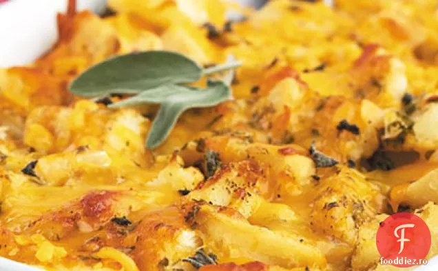 Gratin De Cartofi Cheddar