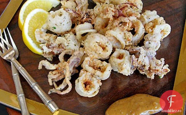 Calamari prăjiți cu sos de citrice Chipotle