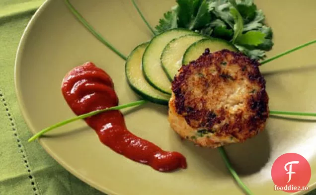 Crabcakes simplu și simplu cu sos de Cocktail parfumat de portocale