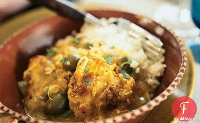 Tagine de pui cu lămâie și măsline
