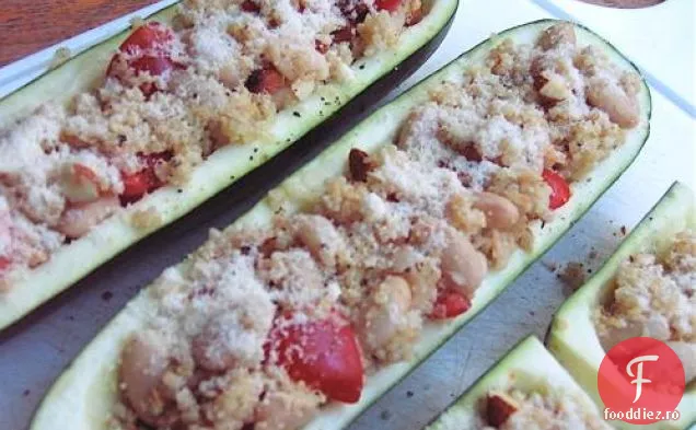 Sănătos și delicios: dovlecei la grătar cu umplutură de Quinoa