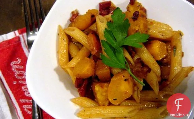 Penne Cu Dovlecei De Ghindă Și Pancetta