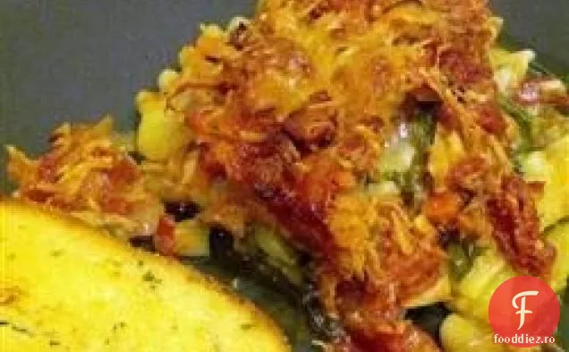 Spanac proaspăt și Lasagna de roșii uscate la soare