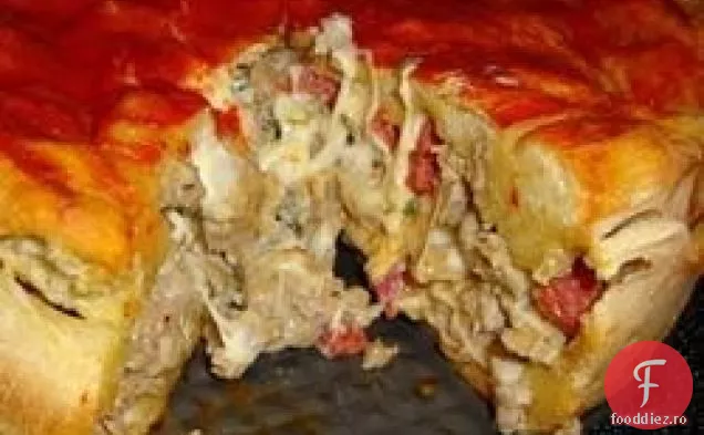 Pizza Umplută În Stil Chicago
