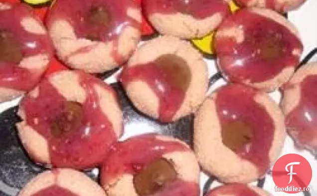 Zmeură Migdale Kiss Cookie-Uri