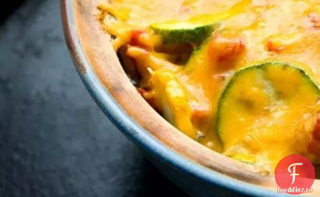 Caserola de dovlecei Tex-mex