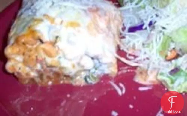 Pui la grătar și lasagna Portobello Rollups