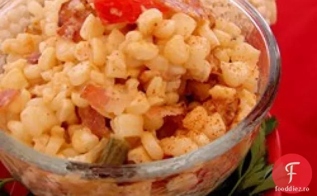 Cajun porumb și slănină Maque Choux