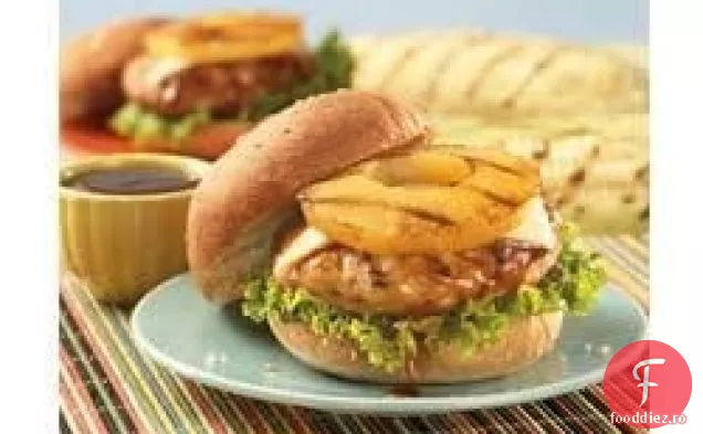 Burgeri De Curcan Cu Ananas Teriyaki