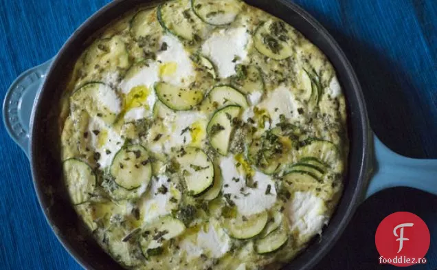 Frittata De Dovlecei, Mentă Și Ricotta