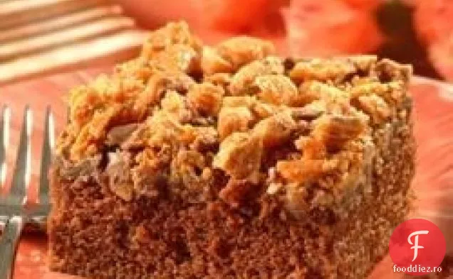 Tort Cu Unt De Arahide Cu Ciocolată Acoperită Cu Crumble