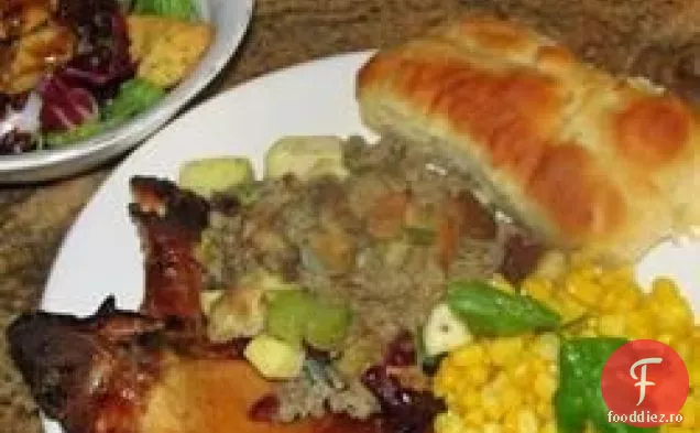 Cidru de mere Bourbon și cotlete de porc glazurate cu miere