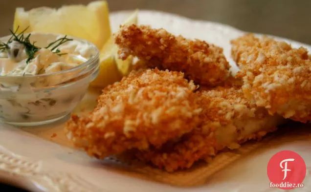 Panko-fripturi de pește cu crustă