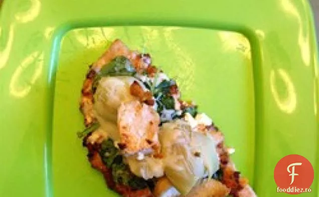 Pui Alfredo Pita Pizza