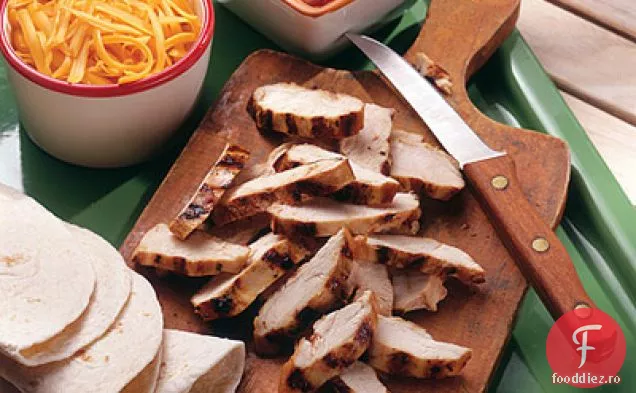 Fajitas De Pui Cu Salsa De Porumb Dulce La Grătar
