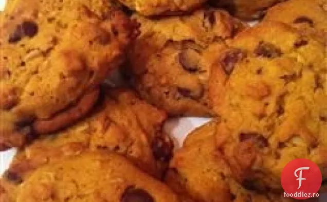 Cookie-Uri De Ciocolată Cu Fulgi De Ovăz Cu Dovleac