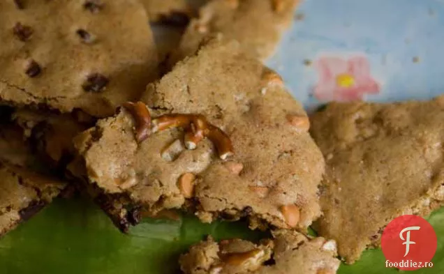 Ciocolată sau Butterscotch Chip Pecan și prăjituri prăjite din germeni de grâu